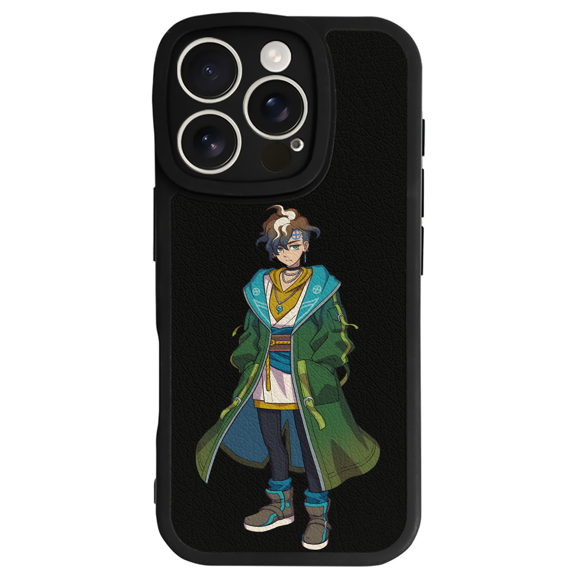 （画像用） 妖怪ウォッチ Yo-kai Watch 【iPhone 16シリーズ対応】シリコンスマホケース（レザー調） 材質：シリコン